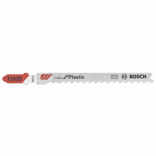 Deal Bosch T102D3 3 pc. 4 In. 6 TPI Clean for Polypropylene T-Shank Jig Saw Blades (3 Pack)