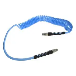 Midland Metal 73385CU10 Spiral Hose, Polyurethane, 3/8-in ID, 9/16-in OD, 10ft L, Clear Blue Last Chance