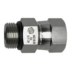 STAINLESS ADAPTERS SS6402-20-20 Swivel Adapter, 1-1/4-in Male O-Ring Boss x 1-1/4-in Female JIC Swivel, Stainless Steel Same Day Shipping