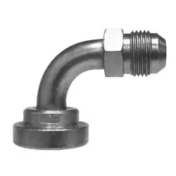 Midland Metal 180488 90-deg Flange Elbow, 1/2-in Male JIC x 1/2-in Code 62 Flange, Steel Cheap