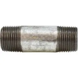 Factory Price Midland Metal 58120 Pipe Nipple, 1-1/4 in MPT x 1-1/4 in MPT, Close L, Steel, Galvanized, SCH 80 Schedule