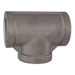 Midland Metal 63259MS SP-114 Pipe Tee, 2-1/2-in Female NPT x 2-1/2-in Female NPT x 2-1/2-in Female NPT, 316 Stainless Steel Hot Picks