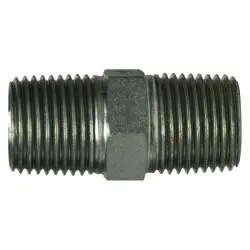 One Day Deal Midland Metal 9000-06-06 Hex Nipple, 3/8-in Male BSPT x 3/8-in Male BSPT, Steel