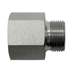 Midland Metal 70422424 Adapter, 1-1/2-in Female NPT x 1-1/2-in Male BSPP, Steel Premium
