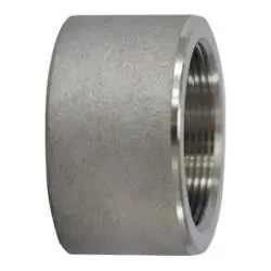 Limited Offer Midland Metal 103775 Half Coupling, 1 in FPT x 1 in Socket Weld, Stainless Steel, 3000 lb