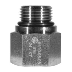 STAINLESS ADAPTERS SS6410-12-12 Extender Adapter, 3/4-in Male O-Ring Boss x 3/4-in Female O-Ring Boss, Stainless Steel Bargain
