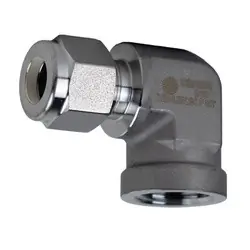 Midland Metal Mid-Lok Mid-Lok SSC25021616 90-deg Female Elbow, 1-in Tube x 1-in Female NPT, Stainless Steel Authentic