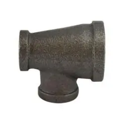 Factory Price Midland Metal 65307 Reducing Tee, 1-1/4 in FPT x 1 in FPT x 1-1/2 in FPT, Iron, Black, 150 lb