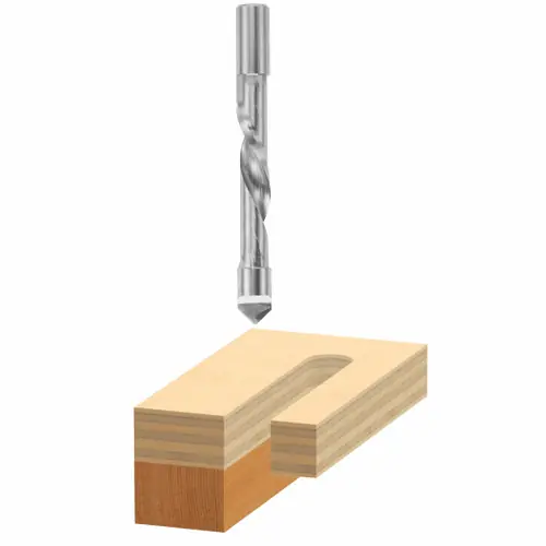 Budget Bosch 85187 1/2 In. x 1-1/4 In. High Speed Steel Pilot Panel Down Spiral Bit