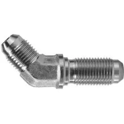 Special Discount Midland Metal 27025 Bulkhead Union 45-Deg Elbow, 5/16-in Male JIC x 5/16-in Male JIC, Steel