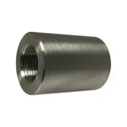 Midland Metal 62430B1 Barstock Reducing Coupling, 1/4 in FPT x 1/8 in FPT, Stainless Steel, 1000 lb Crafted