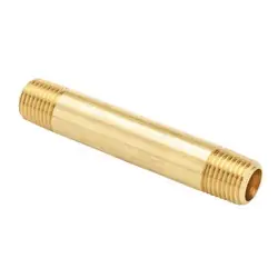 MID-AMERICA FITTINGS 113-824 Long Pipe Nipple, 1/2 in, 1-1/2 in, Brass Get Yours