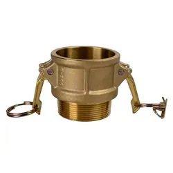 High Quality Midland Metal E-CGB-200-B1 Economy Series Type B Cam and Groove Coupler, 2-in Female Coupler x 2-in Male NPT, Brass