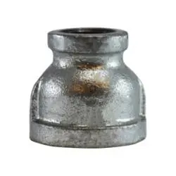 Midland Metal 64491 Reducing Coupling, 6 in FPT x 4 in FPT, Iron, Galvanized, 150 lb Last Chance