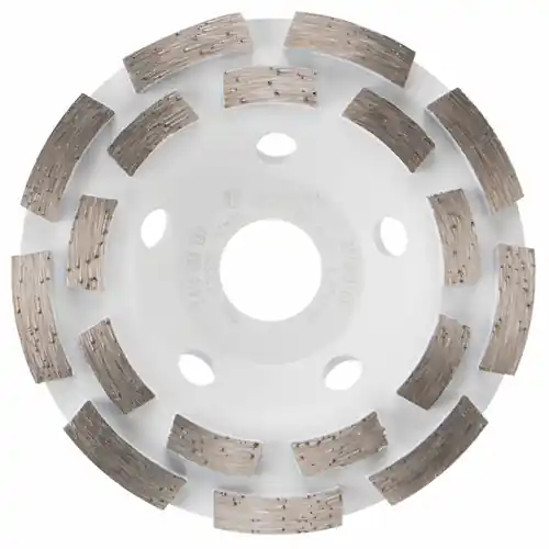 Bosch DC4518 4.5 In. Double Row Segmented Diamond Cup Wheel for Concrete Today Only