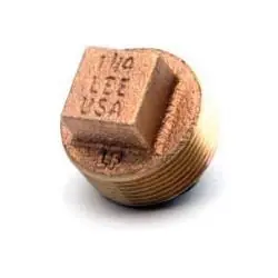 Midland Metal 44662LFUSA Cored Square Head Plug, 4-in Male NPT, Lead-Free Bronze Mega Sale