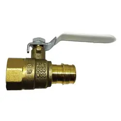 In Demand Midland Metal 973635LF Ball Valve, 1/2 x 1/2 in Nominal, PEX x FNPT, 400 psi Pressure, Forged Brass Body