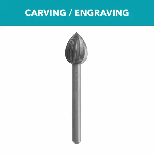 Dremel 124 5/16 In. (7.9 mm) Carving Bit Affordable