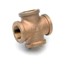 Premium Midland Metal 44400LFUSA Pipe Cross, 3-in Female NPT x 3-in Female NPT x 3-in Female NPT x 3-in Female NPT, Lead-Free Bronze