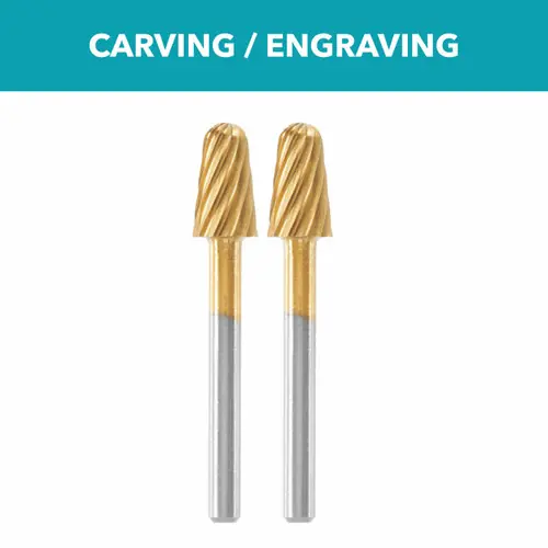 Dremel 117HP Max Life 1/4" (6.4mm) High Performance Rotary Carving Bit 2-Pack Hot Picks