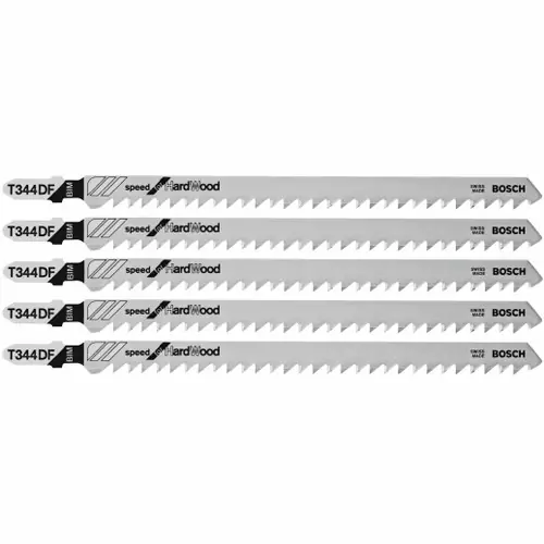 Exclusive Offer Bosch T344DF 5 pc. 6 In. 6 TPI Speed for Hardwood T-Shank Jig Saw Blades (5 Pack)