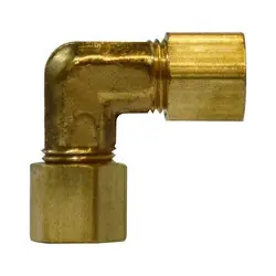 Midland Metal 18122 90 deg Union Elbow, 1/8-in Compression x 1/8-in Compression, Brass Sale