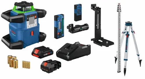 Special Offer Bosch GRL4000-90CHVGK 18V REVOLVE4000 Connected Green-Beam Self-Leveling Horizontal/Vertical Rotary Laser Kit with (1) CORE18V 4 Ah Advanced Power Battery