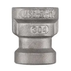 Midland Metal 62442MS SP-114 Reducing Coupling, 1-in Female NPT x 3/4-in Female NPT, 304 Stainless Steel Special Discount