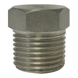 Midland Metal 62631B1 Barstock Hex Head Plug, 1/4 in MPT, Stainless Steel, 1000/3000 lb Seasonal Sale