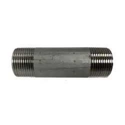Midland Metal 48100B Welded Pipe Nipple, 1 in MPT x 1 in MPT, Close L, Stainless Steel, SCH 40 Schedule Last Chance