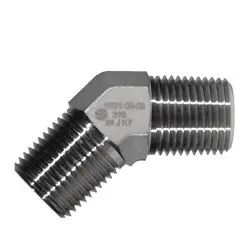 Mega Sale STAINLESS ADAPTERS SS5501-16-16 45-deg Male Pipe Elbow, 1-in Male NPTF x 1-in Male NPTF, Stainless Steel