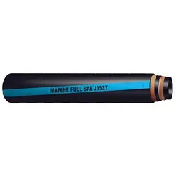 Buchanan Rubber MFH Series MFH-163 Fuel Fill Hard Marine Hose, 100 ft L, 150 psi, Nitrile Rubber Tube, Black/Blue Limited Time