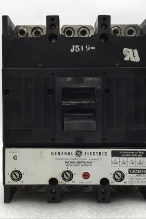 Price Drop GE/General Electric TJC36400G 400 Amp 3 Pole 600V Mag-Break Circuit Protector