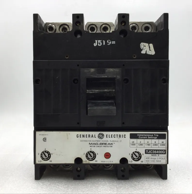 Price Drop GE/General Electric TJC36400G 400 Amp 3 Pole 600V Mag-Break Circuit Protector