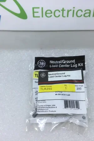 Crafted GE General Electric TLK250 Neutral/Ground Lug Kit 200 Amp 6-250MCM CuAL