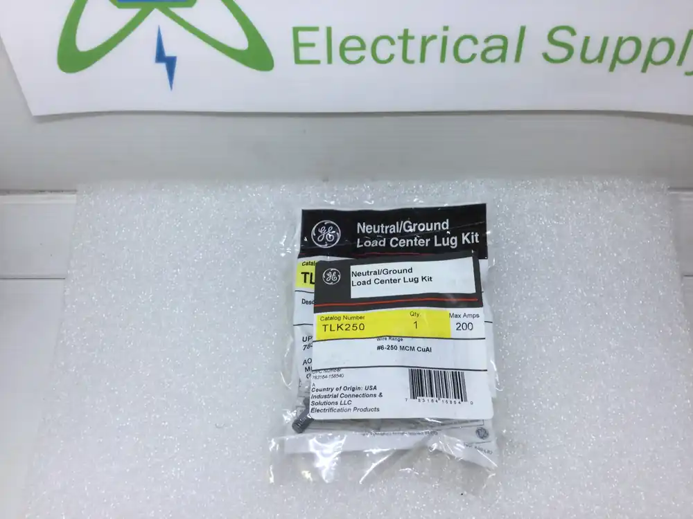 Crafted GE General Electric TLK250 Neutral/Ground Lug Kit 200 Amp 6-250MCM CuAL