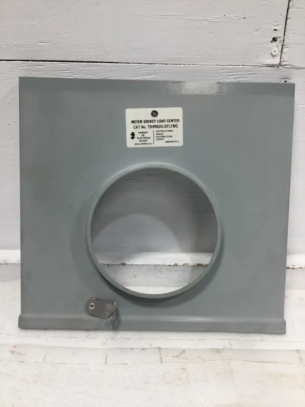 General Electric TSMR820CSFLFMG 200A 120/240V Meter Cover Only 13 1/4" x 14 3/8" Time-Limited
