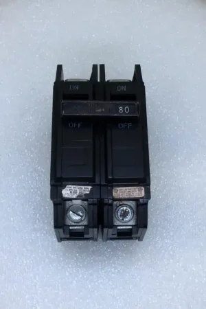 Certified General Electric THQC2180 80 Amp 2 Pole 120/240V Circuit Breaker
