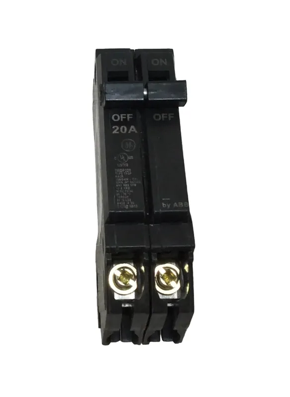 Save Now General Electric THQP220 20 Amp 2 Pole 120/240V Breaker - Cosmetic Flaw