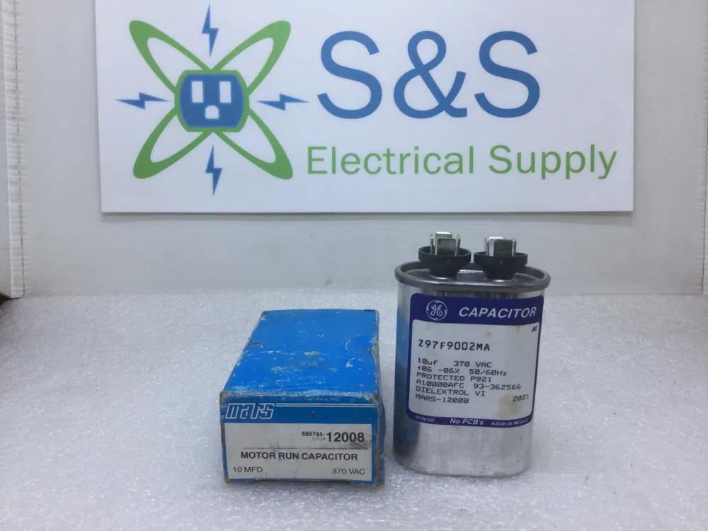 GE Capacitor Z97F9002MA 10uf +/-06% 370Vac Mars 12008 Last Chance