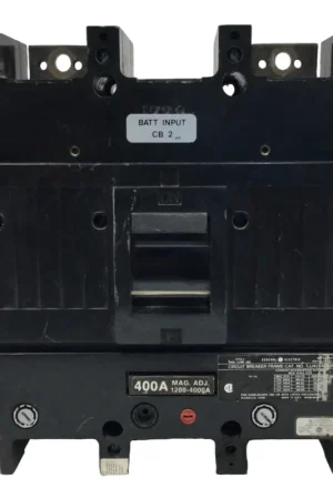 Crafted GE/General Electric TJJ426400 400 Amp 2 Pole 600V Circuit Breaker w/Amp Trip
