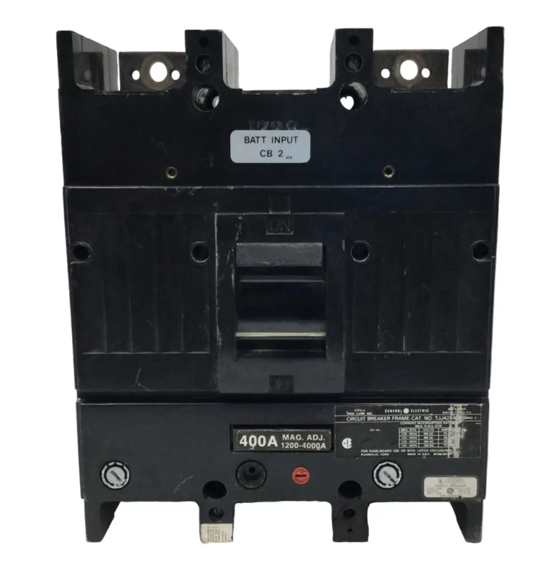 Crafted GE/General Electric TJJ426400 400 Amp 2 Pole 600V Circuit Breaker w/Amp Trip
