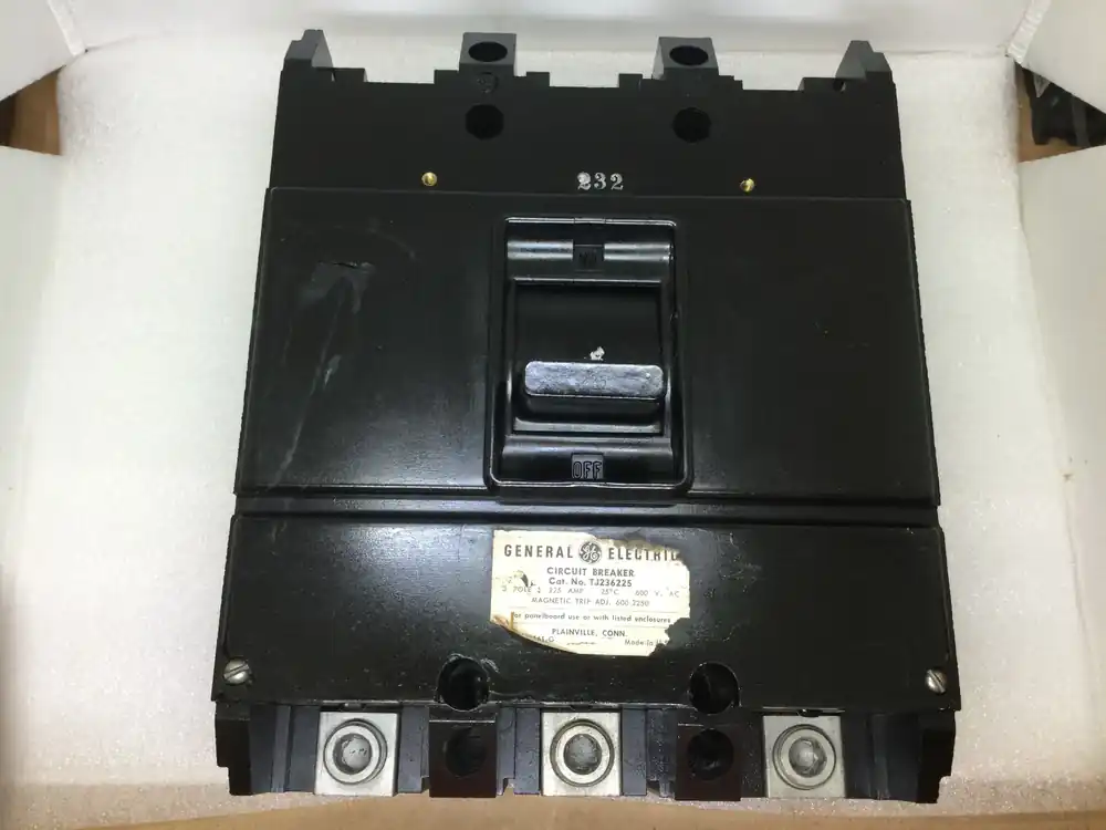 GE General Electric TJ236225 225 Amp 3 Pole 600 Volt Circuit Breaker Fast Shipping
