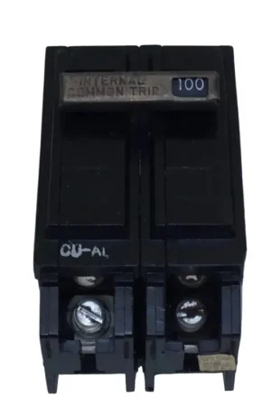 Premium GE/General Electric THQL21100 100 Amp 2 Pole 240V Circuit Breaker - Flawed