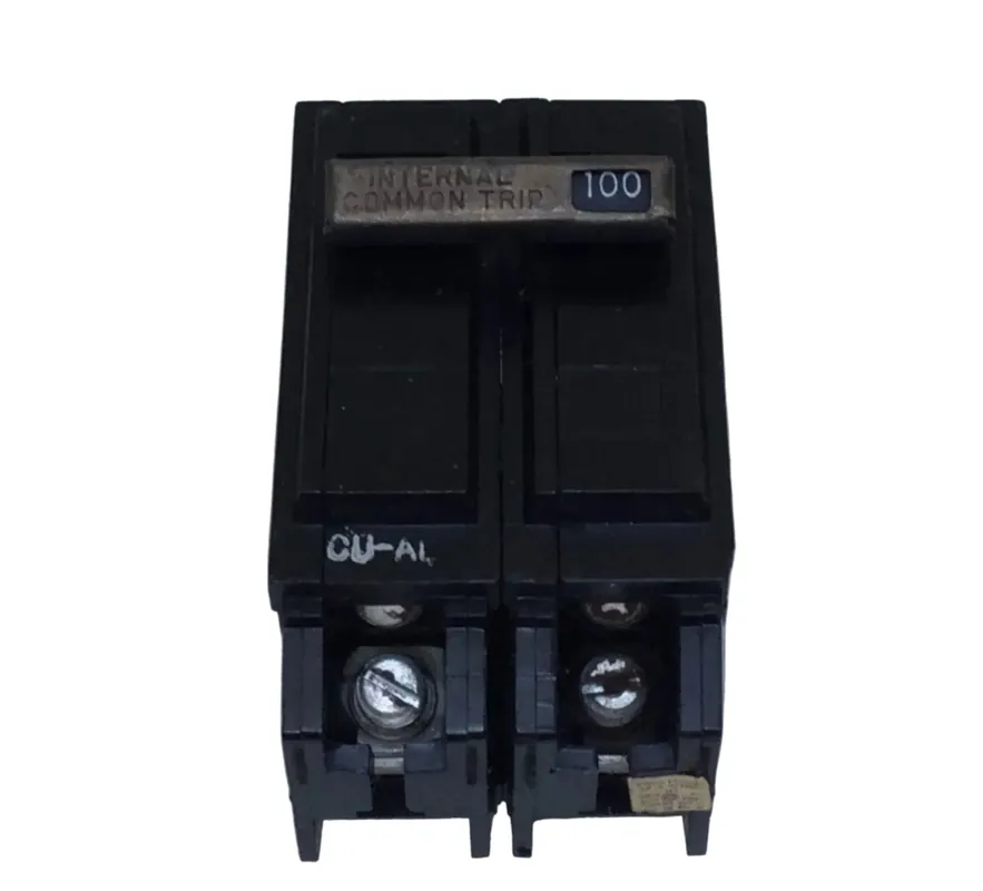 Premium GE/General Electric THQL21100 100 Amp 2 Pole 240V Circuit Breaker - Flawed