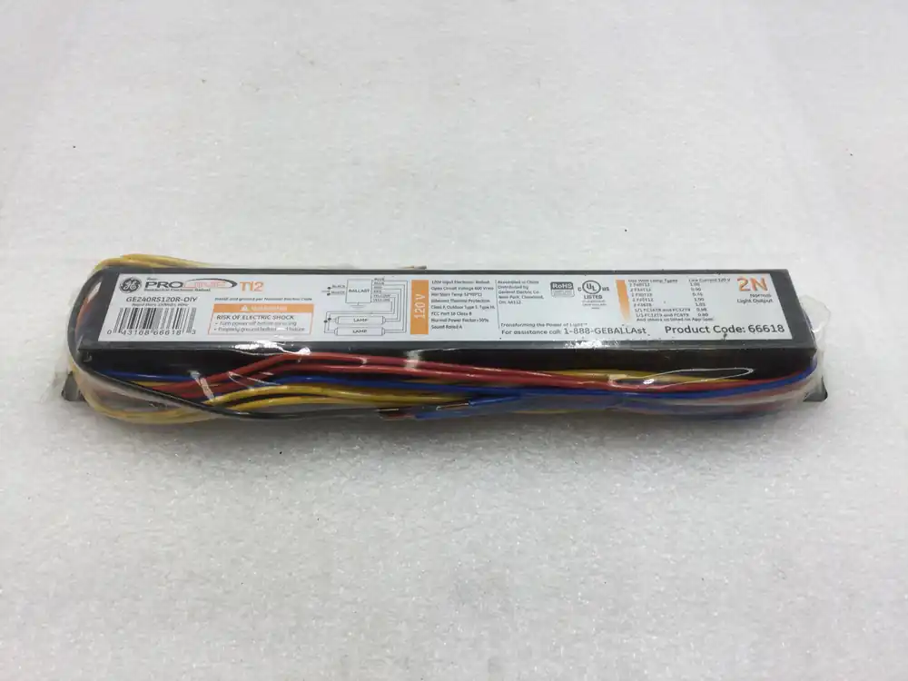 Big Sale GE General Electric GE240RS120R-DIY Proline T12 Rapid Start Ballast 120 VAC 60 Hz