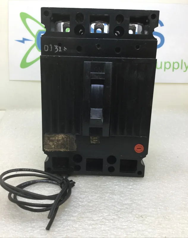 Certified GE/General Electric TED134100 100 Amp 3 Pole 480V Circuit Breaker w/Shunt Trip