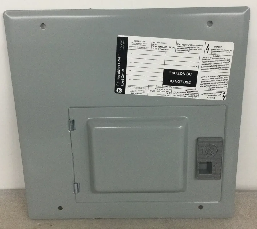New Arrival General Electric TLM612FCUDP MOD 2 Type 1 Indoor Enclosure 6 Space 125A 120/240V (Cover Only)