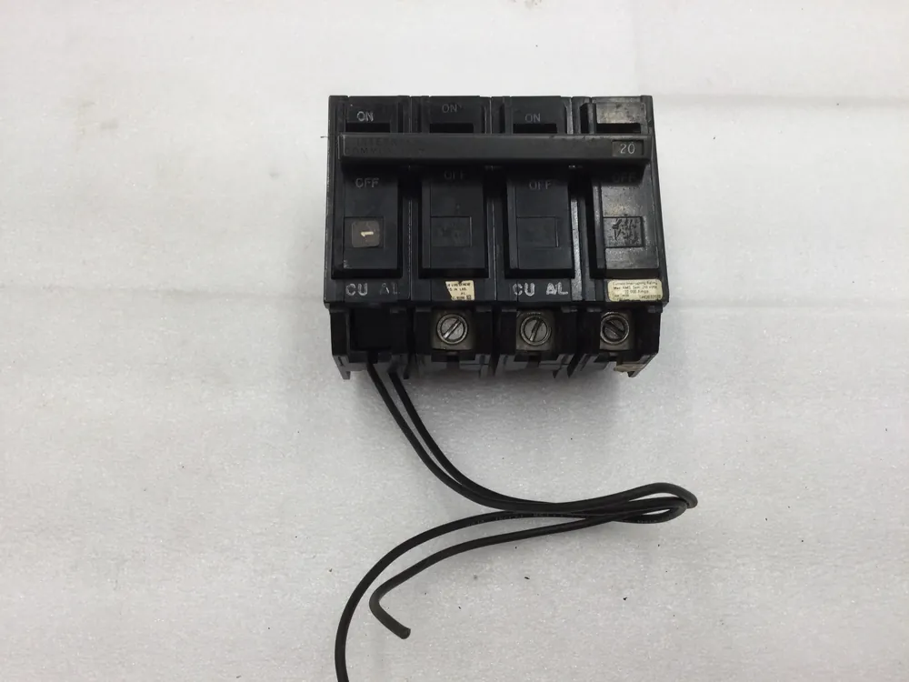 Bargain GE THQB32020ST1 20 Amp 3 Pole 240V Breaker w/Shunt Trip