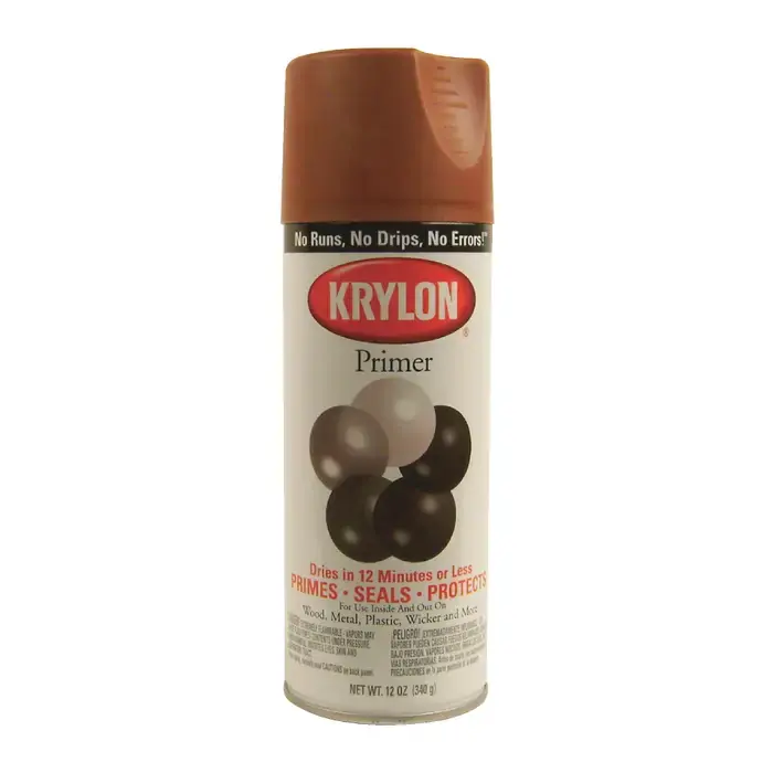 KRYLON 1317 12 oz. Size Interior/Exterior Industrial Maintenance Paint And Primer - Ruddy Brown Color Bargain